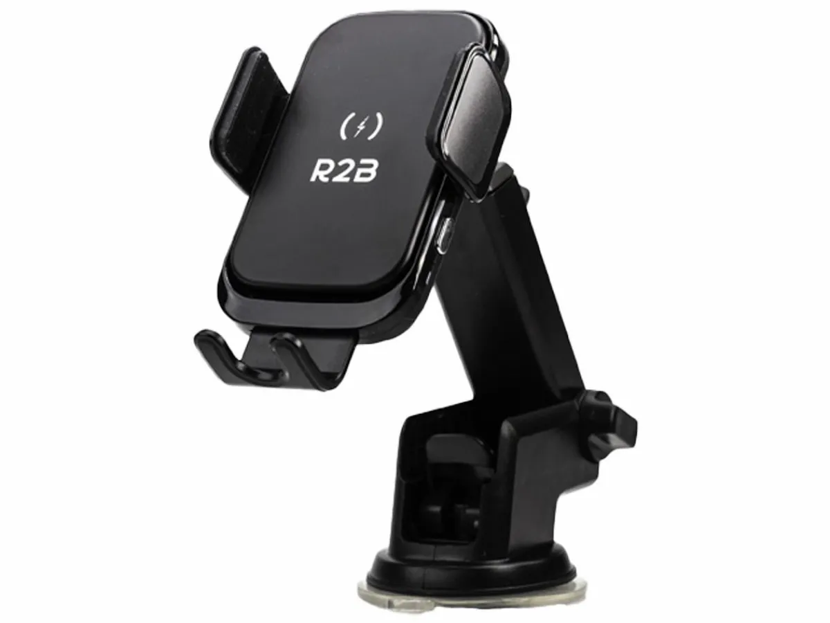 R2B Handyhalterung Auto mit kabellosem Ladegerät - Black< Elektro Zubehör