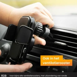 R2B Handyhalterung Auto mit kabellosem Ladegerät - Black< Elektro Zubehör