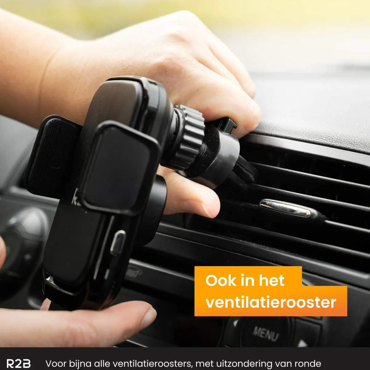 R2B Handyhalterung Auto mit kabellosem Ladegerät - Black< Elektro Zubehör
