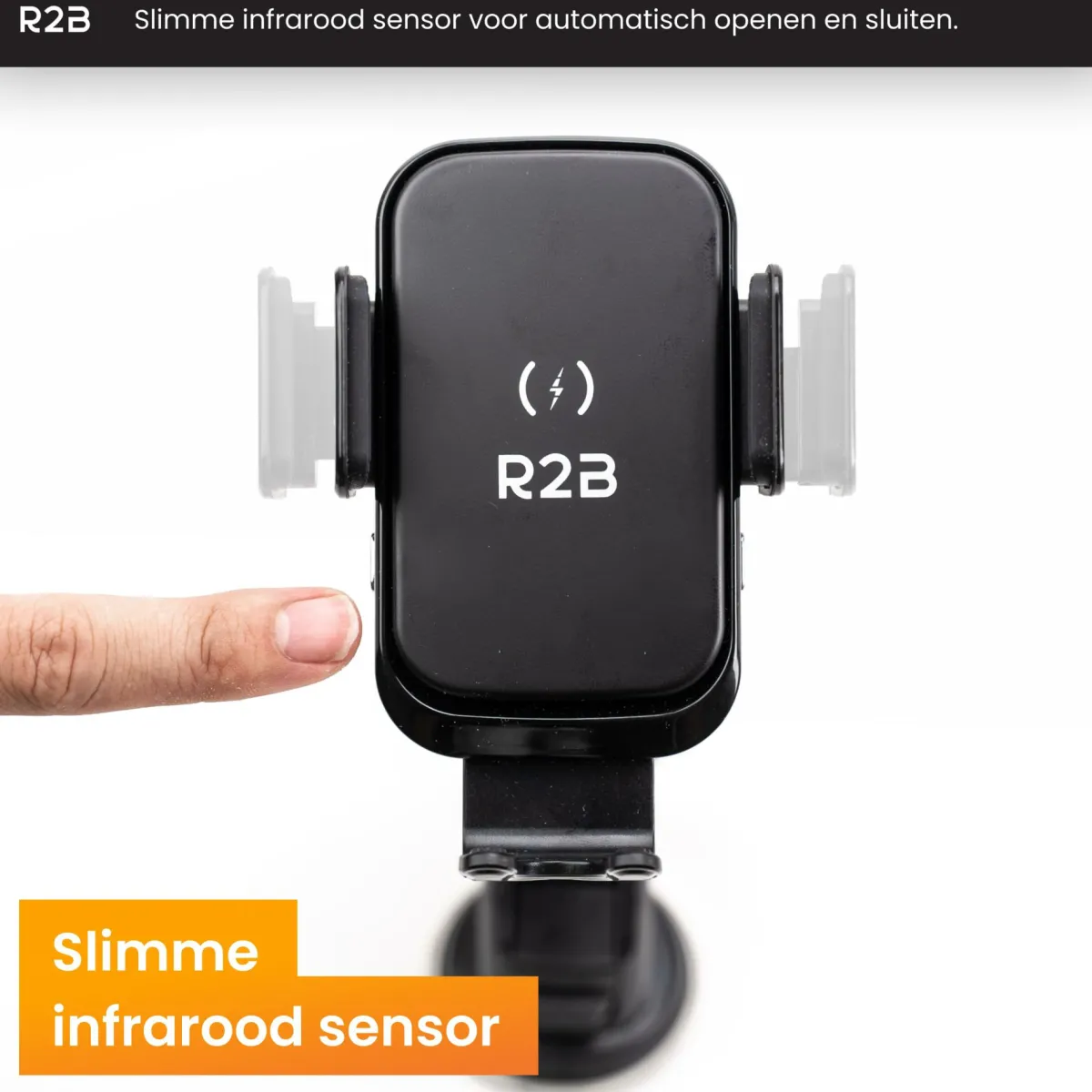 R2B Handyhalterung Auto mit kabellosem Ladegerät - Black< Elektro Zubehör
