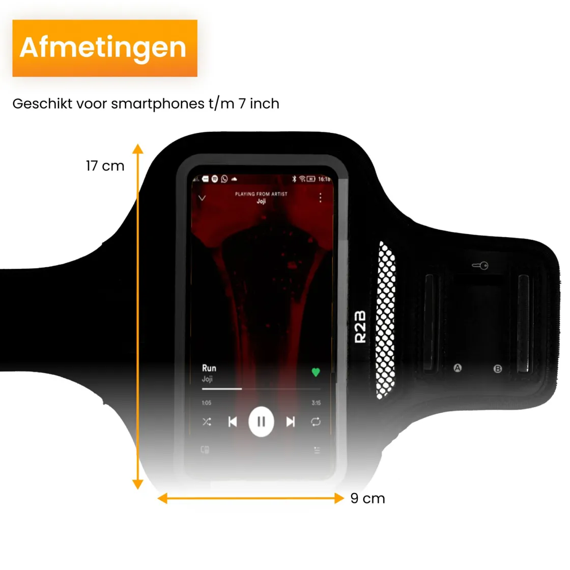 R2B Wanderschuhe & Wanderzubehör-Handyhalterung Joggen Sportarmband 7 Zoll