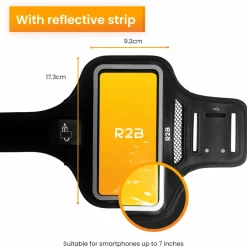 R2B Wanderschuhe & Wanderzubehör-Handyhalterung Joggen Sportarmband 6.5 Zoll
