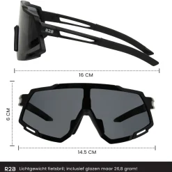 R2B Radsportbrille mit 5 austauschbaren Gläsern -Sportbrille< Sonnenbrillen