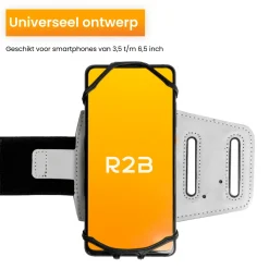R2B Sportarmband 360 Grad Rotation - bis 6,5 Zoll - Silber< Wanderschuhe & Wanderzubehör