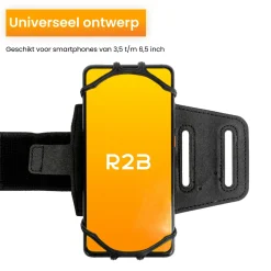 R2B Wanderschuhe & Wanderzubehör^Sportarmband 360 Grad Rotation - bis 6,5 Zoll - Schwarz