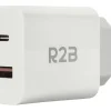 R2B 20W Weißes USB A & USB C Ladegerät< Elektro Zubehör