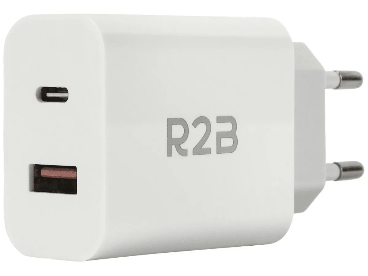 R2B 20W Weißes USB A & USB C Ladegerät< Elektro Zubehör