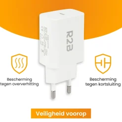 R2B Elektro Zubehör^20W Weißes USB-C-Ladegerät