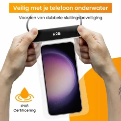 R2B Wasserdichtes Telefongehäuse mit Kabel< Reiseutensilien
