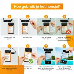 R2B Wasserdichtes Telefongehäuse mit Kabel< Reiseutensilien
