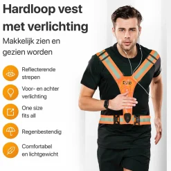 R2B Wanderschuhe & Wanderzubehör^wiederaufladbare Laufweste - Orange