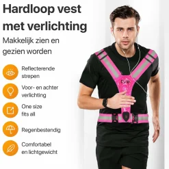 R2B Wanderschuhe & Wanderzubehör^wiederaufladbare Laufweste - Pink
