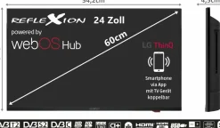 Reflexion Fernseher-LDDX24IBT Smart TV LED Fernseher