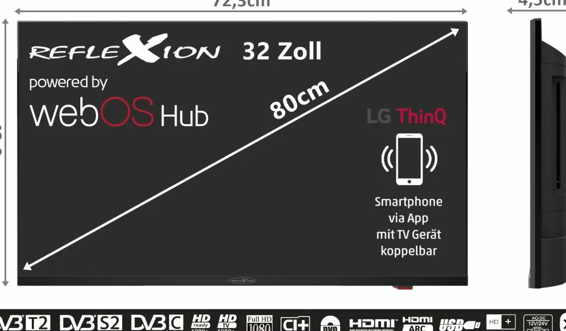 Reflexion Fernseher-LDDX32IBT Smart TV LED Fernseher