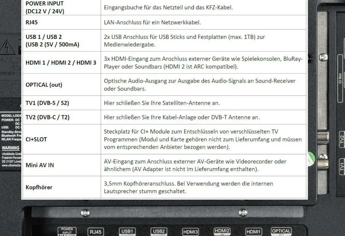Reflexion Fernseher-LDDX32IBT Smart TV LED Fernseher
