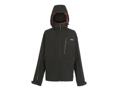 Regatta Hewitts X Herren Softshelljacke - Black Red Ochre< Jacken