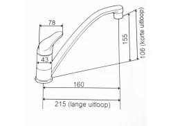 Reich Charisma MS Mischhahn - 21 cm< Mischbatterien