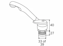 Reich Mischbatterien-Keramik Samba Mischhahn - Bohrung 39 mm