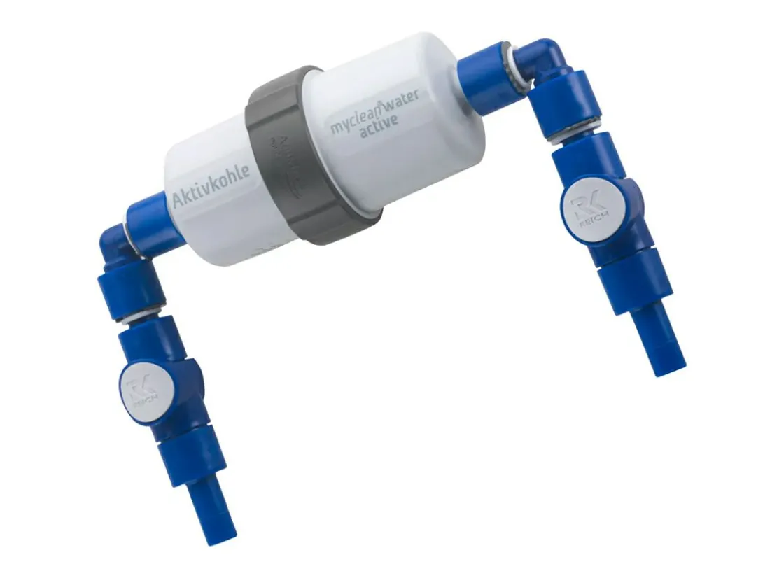 Reich Wasserfilter-myclean Active Wasserfilter für sauberes Trinkwasser – rechtwinklig