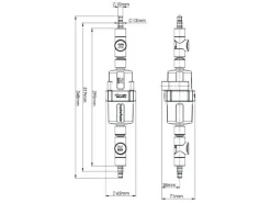 Reich Wasserfilter^Myclean doppelte Schlauchstutze Wasserfilter