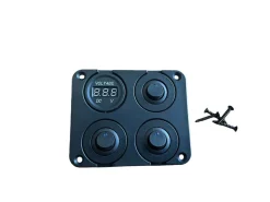 Markenlos Usb Steckdosen 12V-Ripca 3-fach 12 V Schalter & Voltmeter Einbaukit