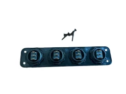 Markenlos Ripca 4-fach 12 V Schalter Einbaukit< Usb Steckdosen 12V