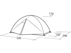 Robens Trekkingzelte|Zelt 2 Personen^Aster 2 pro Kuppelzelt - Green