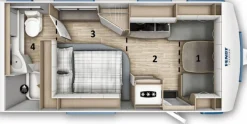 Markenlos Fahrerhausteppich-Rosalie Fendt Bianco Activ 515SD 21-22 Teppichset - Beige