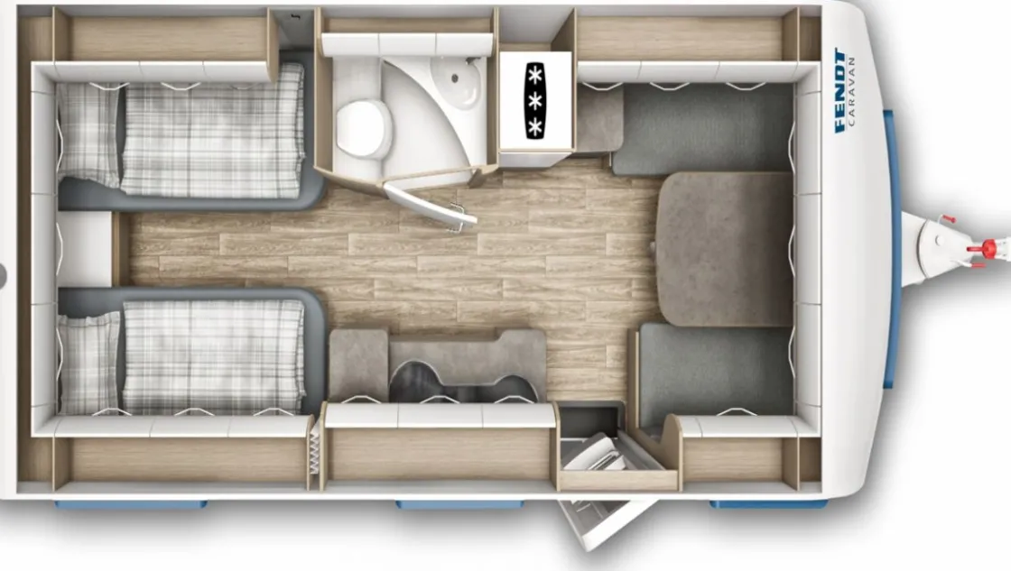 Markenlos Fahrerhausteppich-Rosalie Fendt Bianco Activ 515 SGE 2021-2022 Teppich - Creme