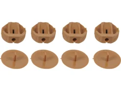 Markenlos Eckverbinder-Runde Möbelverbinder - Brown