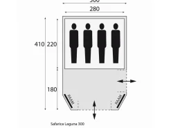 Safarica Laguna 300 Kuppelzelt< 4 Personen Kuppelzelte|Familienzelte