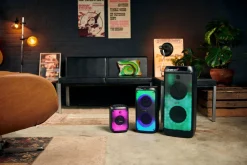 Salora Lautsprecher^PARTYBOX100 Partylautsprecher mit Lichtshow
