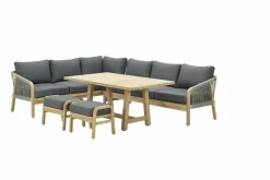 Garden Impressions Lounge Sets-Santos Lounge-Dining Set-5tlg-Links-acacia