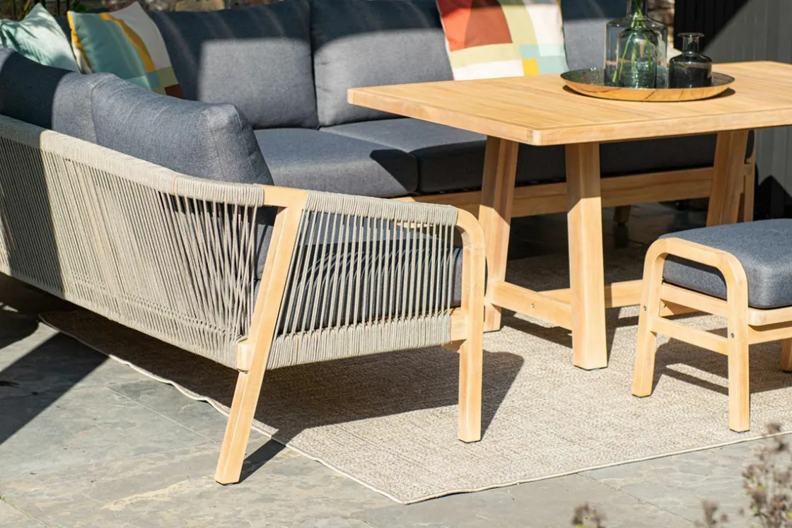 Garden Impressions Lounge Sets-Santos Lounge-Dining Set-5tlg-Links-acacia