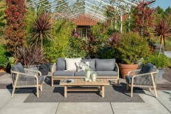 Garden Impressions Lounge Sets-Santos Loungeset - 4-tlg - acacia - rope grau