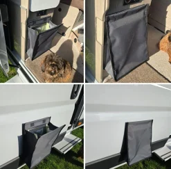 Markenlos Abfalleimer-schaltsack24 Camper Abfallbehälter - Grey