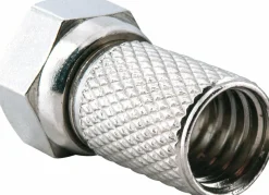Schwaiger Tv Kabel & Stecker-4 x 7,3 mm F-Aufdrehstecker Set