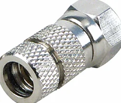 Schwaiger 2 x 7 mm HQ F-Aufdrehstecker< Tv Kabel & Stecker