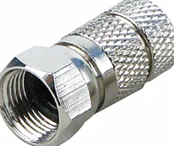 Schwaiger 2 x 7 mm HQ F-Aufdrehstecker< Tv Kabel & Stecker