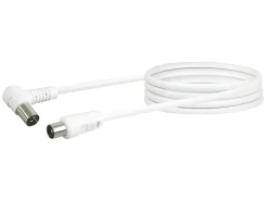 Schwaiger abgewinkeltes Koaxial Anschlusskabel - 3 Meter< Tv Kabel & Stecker