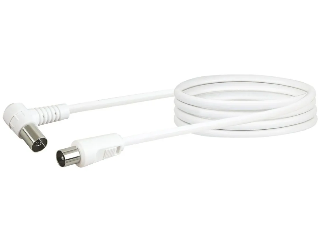 Schwaiger Tv Kabel & Stecker-abgewinkeltes Koaxial Anschlusskabel - 1,5 Meter