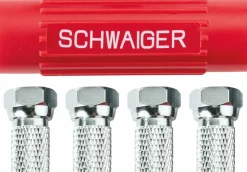 Schwaiger Tv Kabel & Stecker-ADH14 satz von 4 F-Stecker mit Aufdrehhilfe