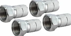 Schwaiger Tv Kabel & Stecker-FST8204 241 8,2 mm F-Aufdrehstecker Set