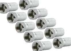 Schwaiger Tv Kabel & Stecker-FST7510 7,5 mm Satz mit 10 F-Steckern