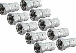 Schwaiger Tv Kabel & Stecker-FST6510 6,5 mm Satz von 10 F-Stecker