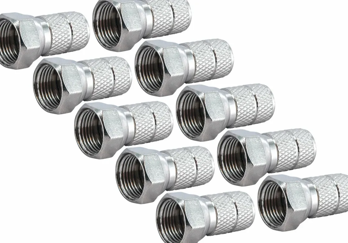 Schwaiger Tv Kabel & Stecker-FST6510 6,5 mm Satz von 10 F-Stecker
