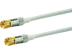 Schwaiger Tv Kabel & Stecker-F-Stecker White Satellitenkabel - 3 meter