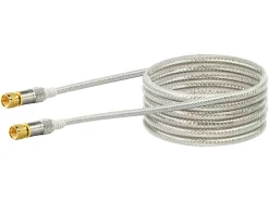 Schwaiger Tv Kabel & Stecker-F-Stecker White Satellitenkabel - 3 meter