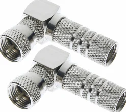 Schwaiger Tv Kabel & Stecker-FSTWI7002 7 mm Satz mit 2 gewinkelten F-Steckern