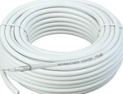 Schwaiger Tv Kabel & Stecker-KOX90 25 Meter weißes Koaxialkabel